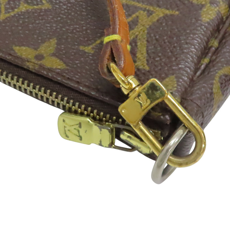 棕色 原花 帆布 Pochette Accessoires 手提包【LOUIS VUITTON LV 路易威登】 M51980-12