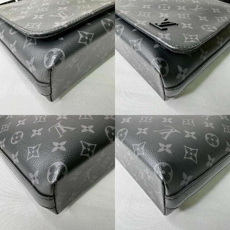 LV 全新District PM黑花郵差包-11