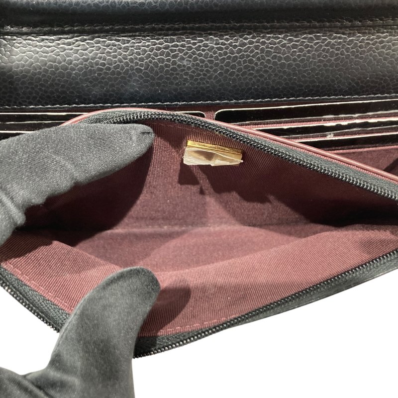 CHANEL 香奈兒 WOC翻蓋包 鍊帶肩背包 荔枝皮 黑色 金扣-16