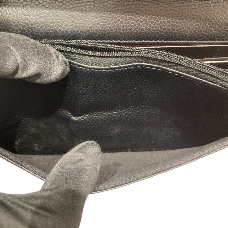 CHANEL 香奈兒 WOC翻蓋包 鍊帶肩背包 荔枝皮 黑色 金扣-17