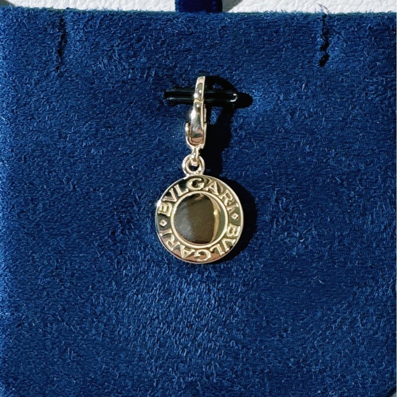 Bvlgari寶格麗 Vintage 中古 18k 黃金黑瑪瑙吊墜-1