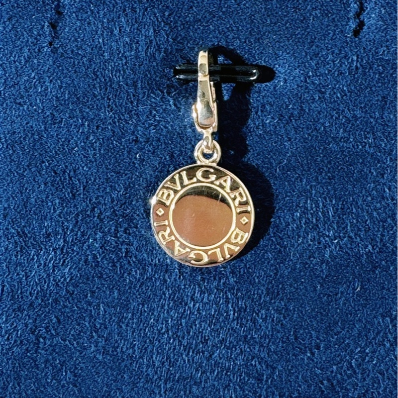 Bvlgari寶格麗 Vintage 中古 18k 黃金黑瑪瑙吊墜-3