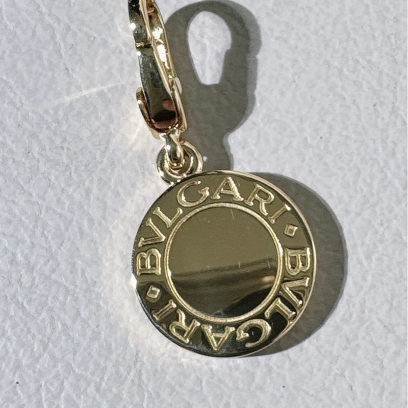 Bvlgari寶格麗 Vintage 中古 18k 黃金黑瑪瑙吊墜-5