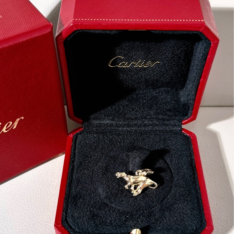 Cartier卡地亞 Vintage 中古 18K 玫瑰金 獵豹吊墜(無鏈)-1