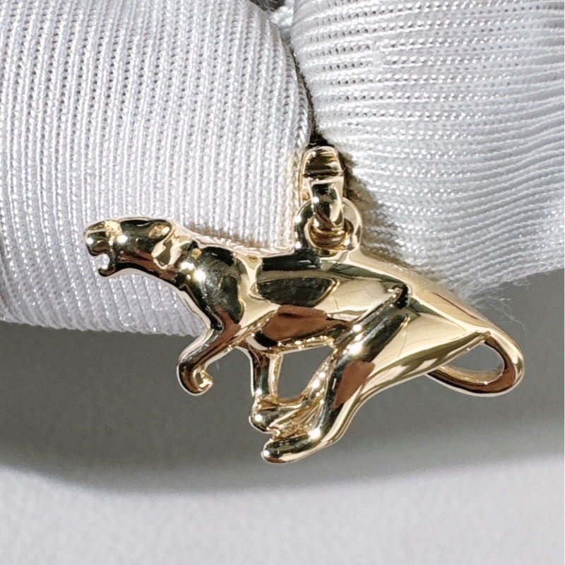 Cartier卡地亞 Vintage 中古 18K 玫瑰金 獵豹吊墜(無鏈)-4