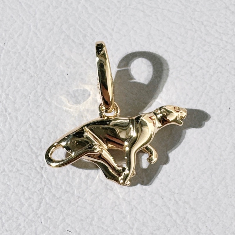 Cartier卡地亞 Vintage 中古 18K 玫瑰金 獵豹吊墜(無鏈)-5