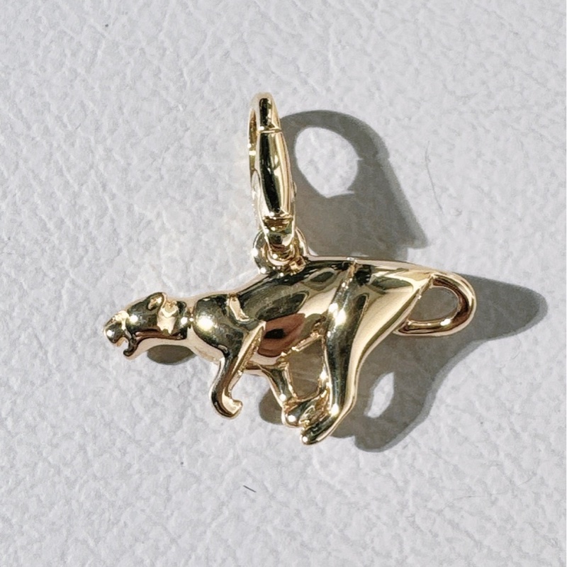 Cartier卡地亞 Vintage 中古 18K 玫瑰金 獵豹吊墜(無鏈)-6