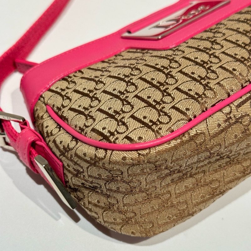 Dior jisoo同款同色腋下 小胖丁元寶包 芭比粉 blackpink粉墨金智秀同款 22*12*8 98新配件塵袋-5