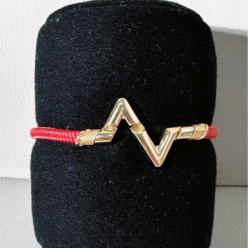 LV 路易威登 VOLT PLAY 18K金 大號 Z 字型手鐲-0