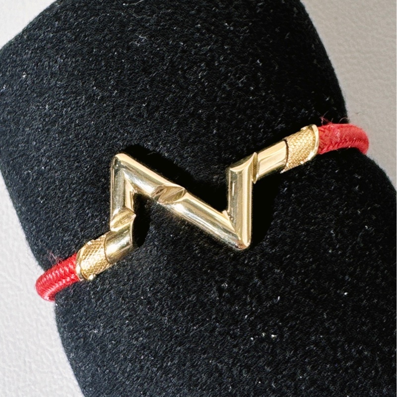 LV 路易威登 VOLT PLAY 18K金 大號 Z 字型手鐲-3