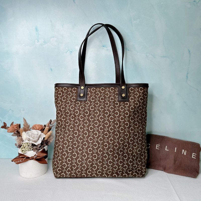 CELINE 單寧布手提肩背包-1