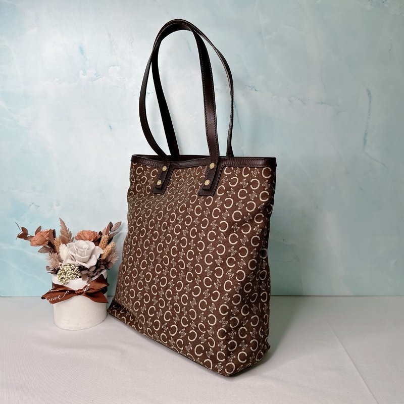 CELINE 單寧布手提肩背包-2