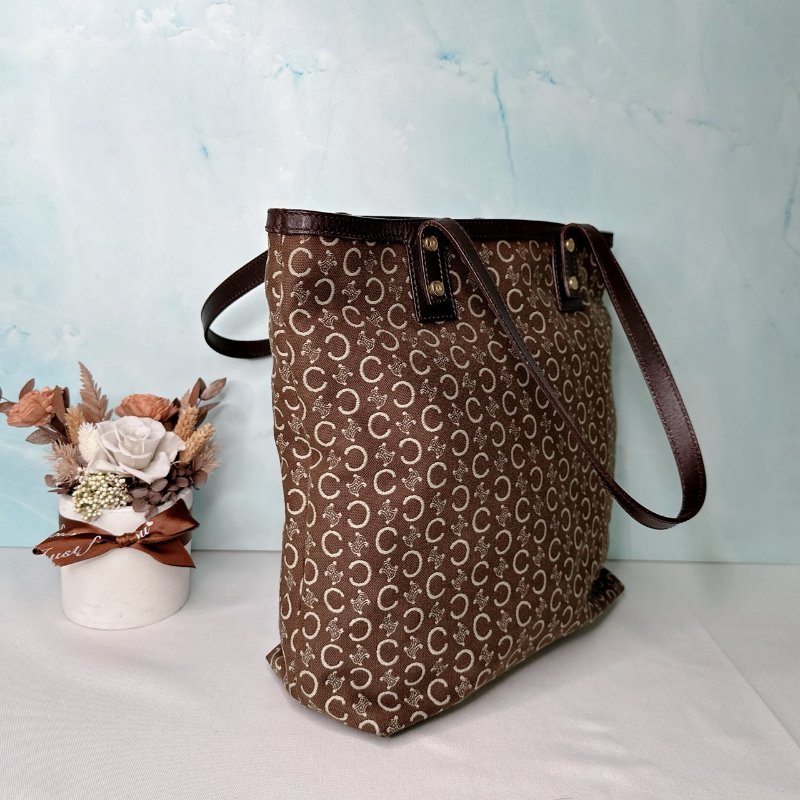 CELINE 單寧布手提肩背包-3