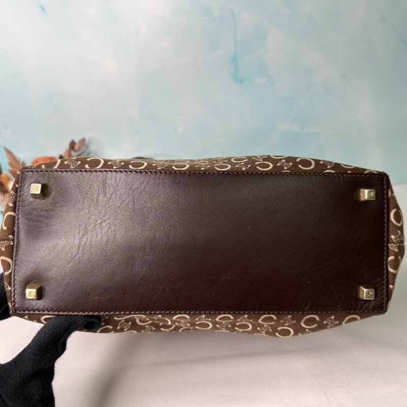 CELINE 單寧布手提肩背包-5