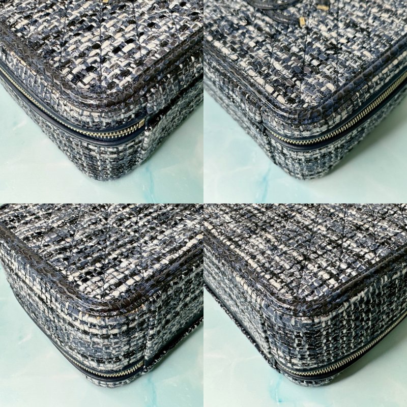 CHANEL 深藍毛呢鏈帶箱包-8