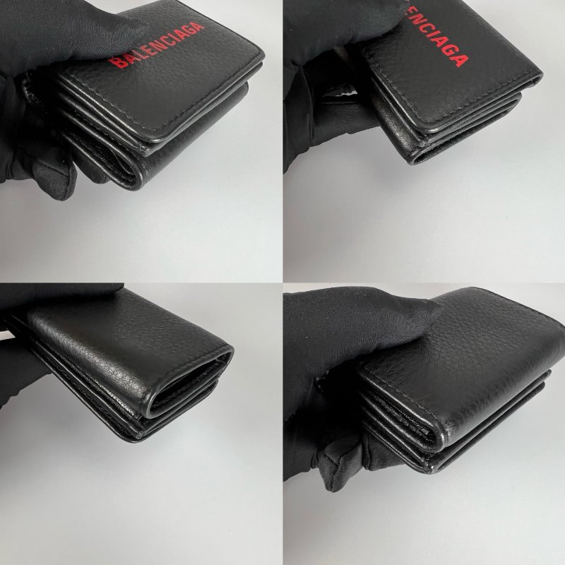 BALENCIAGA 551921 黑三折短夾-9