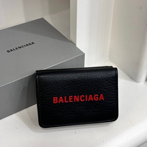 BALENCIAGA 551921 黑三折短夾