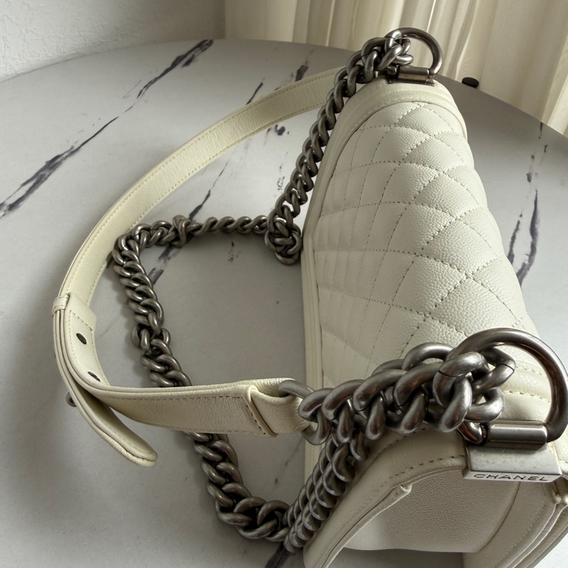 香奈兒boy 20 白色氣質-6