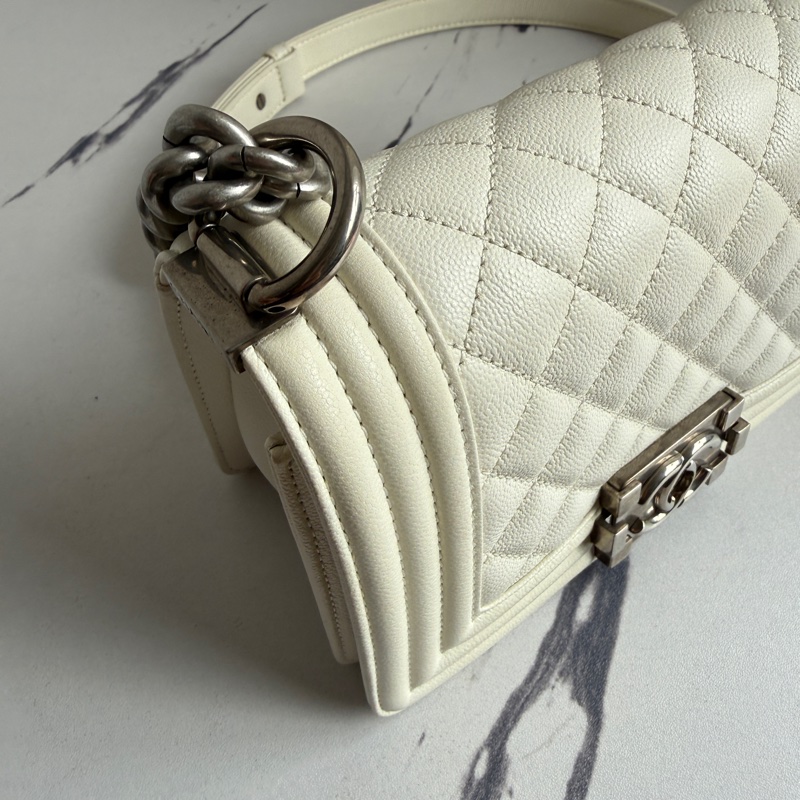 香奈兒boy 20 白色氣質-10