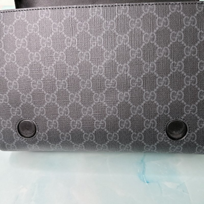 GUCCI 滿版老花掀蓋郵差包-6