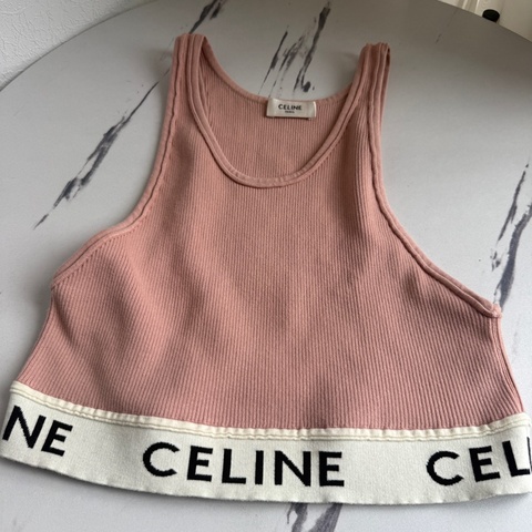 Celine 粉色運動背心🎽