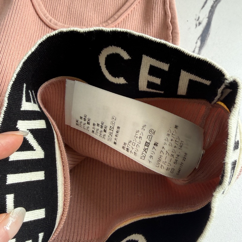Celine 粉色運動背心🎽-1