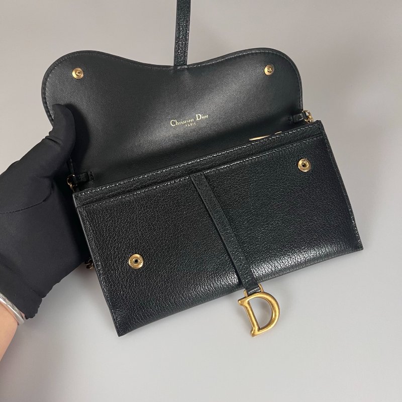 DIOR 46.MA.0262 黑皮革WOC包-4