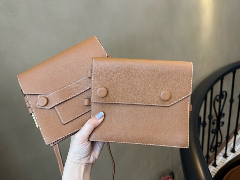 Hermes愛馬仕 twins金棕色 evercolor皮-6