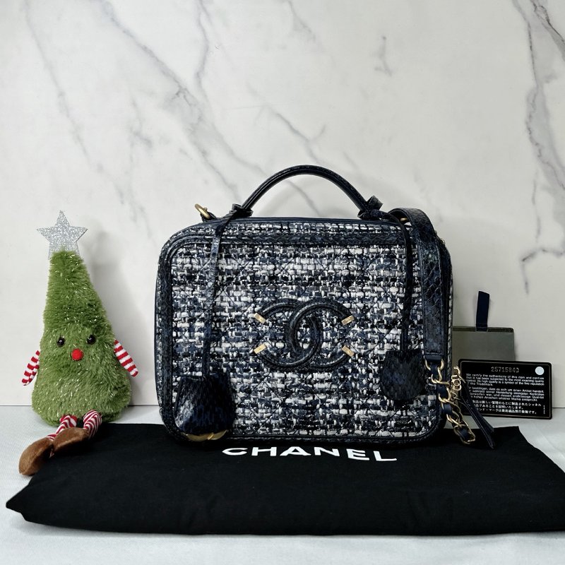 CHANEL 毛呢手提鏈帶箱包-0