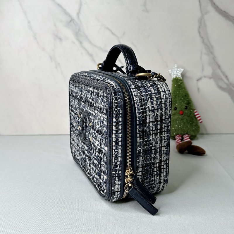 CHANEL 毛呢手提鏈帶箱包-2