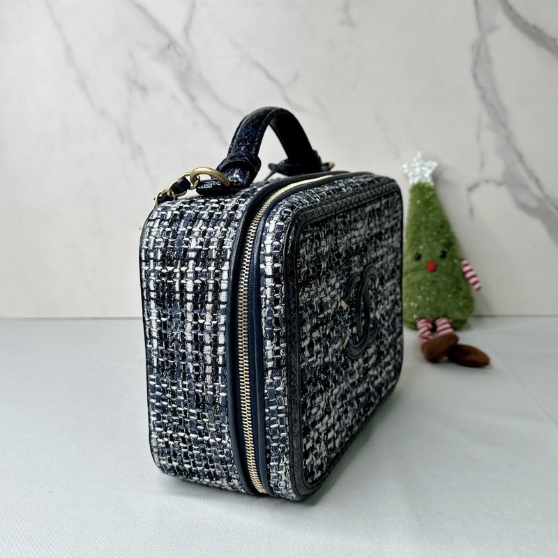 CHANEL 毛呢手提鏈帶箱包-3