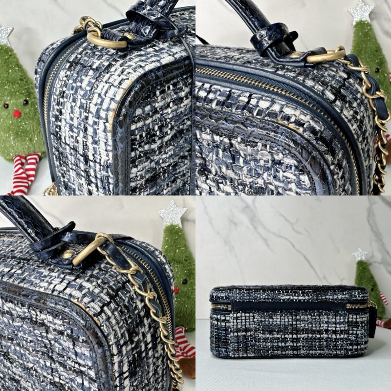 CHANEL 毛呢手提鏈帶箱包-8