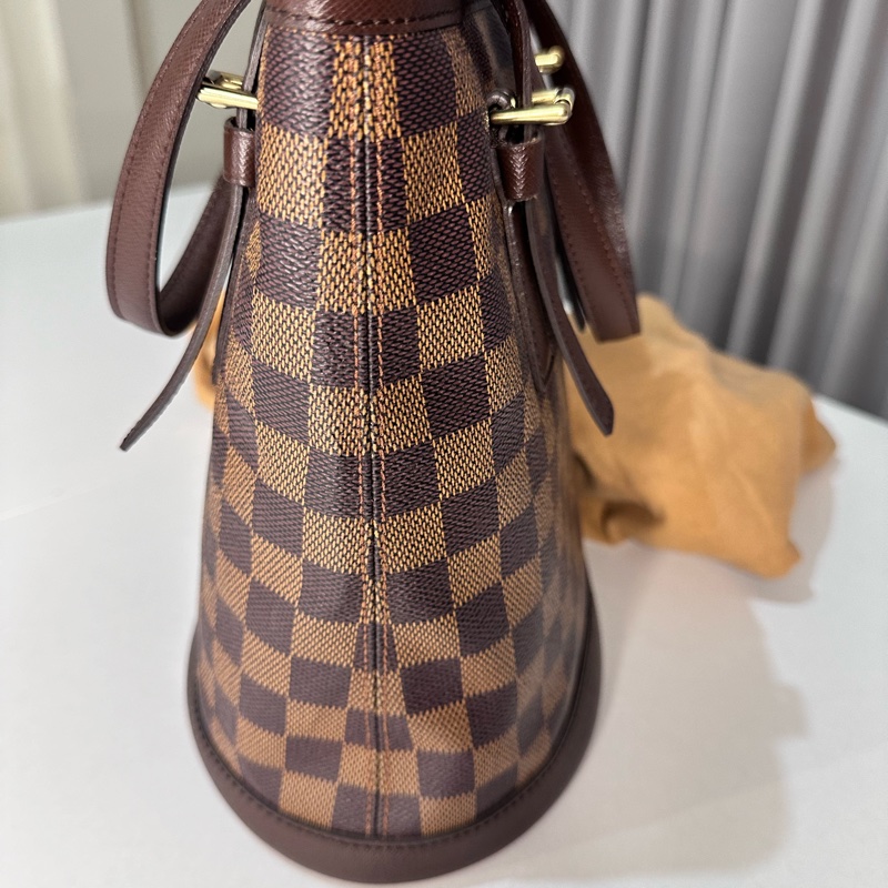 LV棋盤格水桶包-1