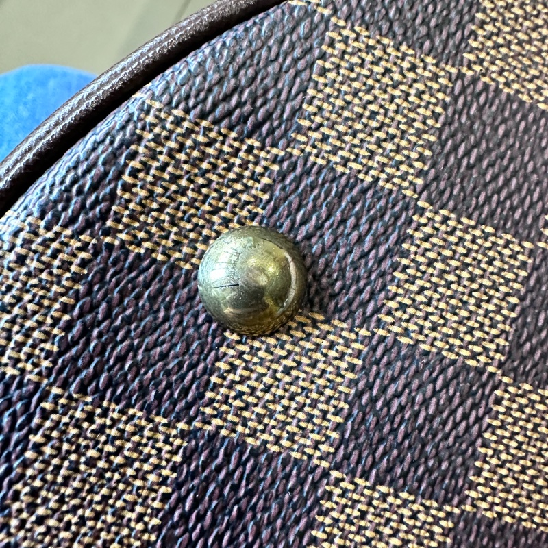 LV棋盤格水桶包-8