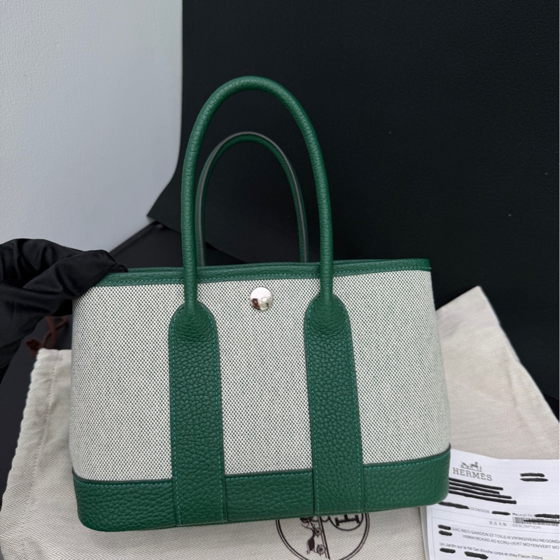 Hermes愛馬仕Minigarden寶石綠 塵袋 票-0