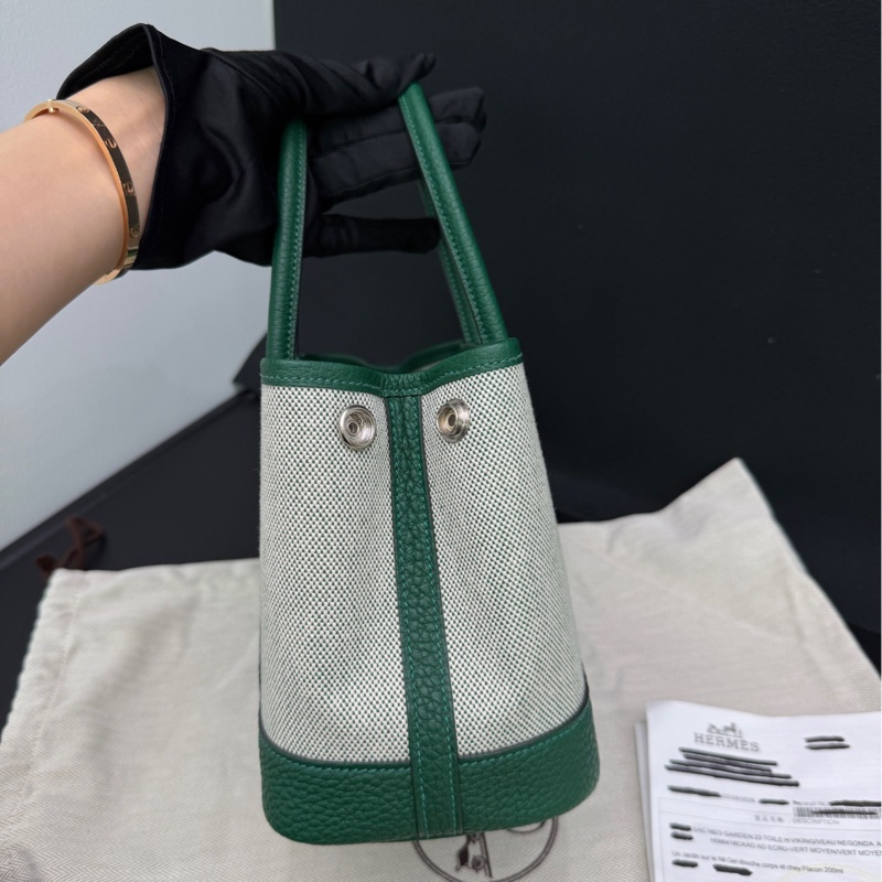 Hermes愛馬仕Minigarden寶石綠 塵袋 票-1