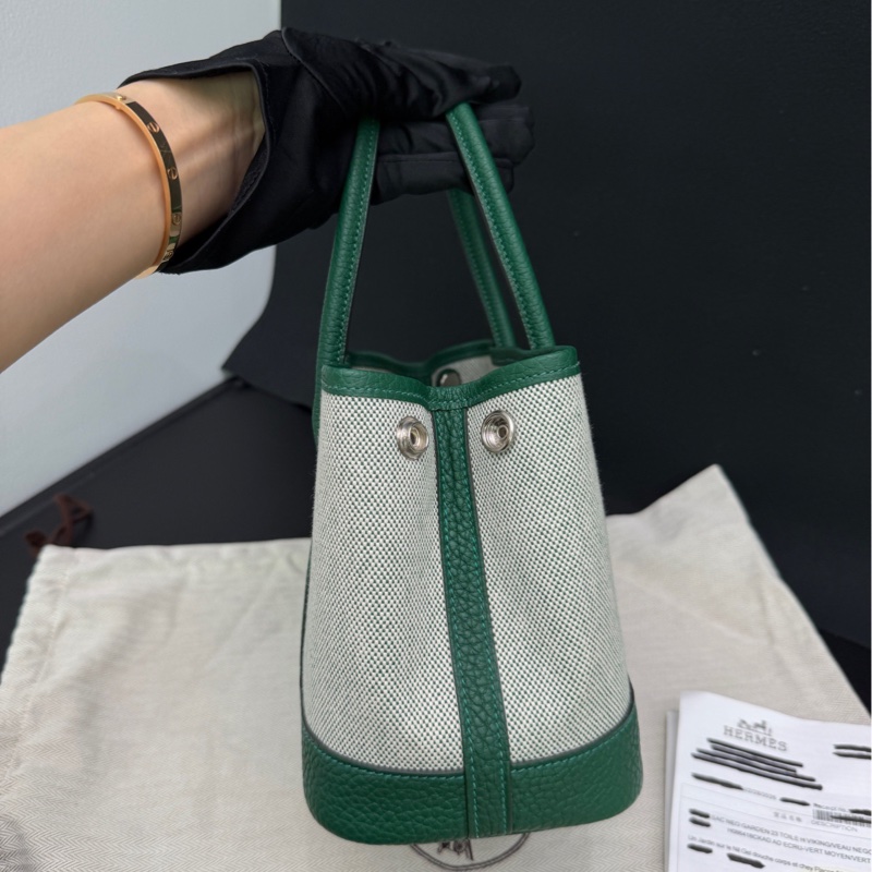 Hermes愛馬仕Minigarden寶石綠 塵袋 票-3