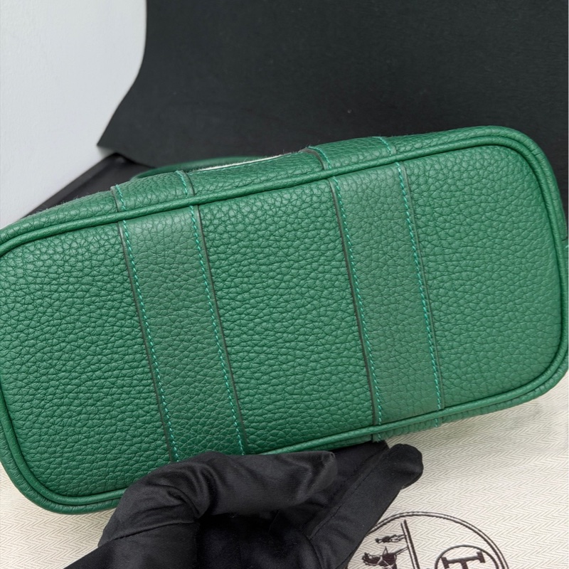 Hermes愛馬仕Minigarden寶石綠 塵袋 票-7