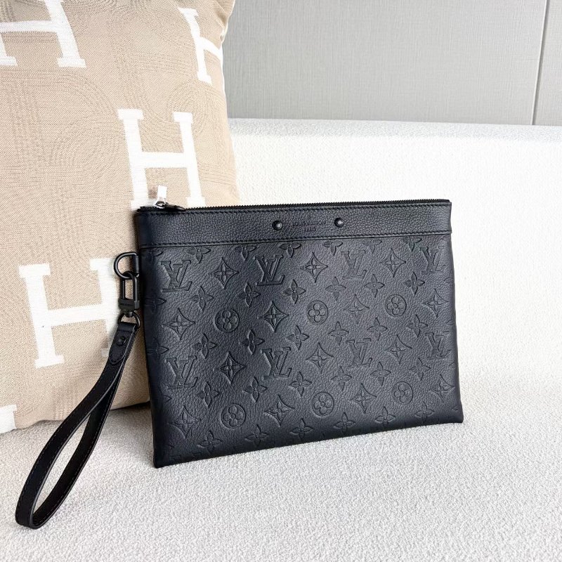 LV Pochette To-Go手拿包  芯片款 黑色 磨砂黑扣 29*21 99新配件塵袋-2