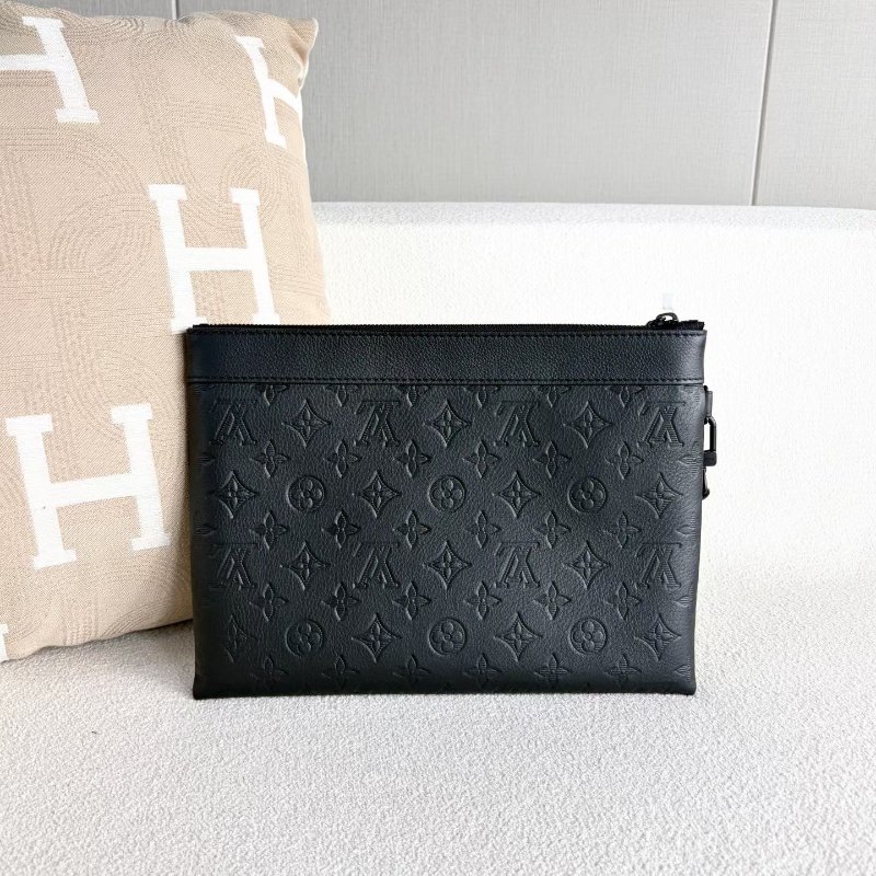 LV Pochette To-Go手拿包  芯片款 黑色 磨砂黑扣 29*21 99新配件塵袋-5