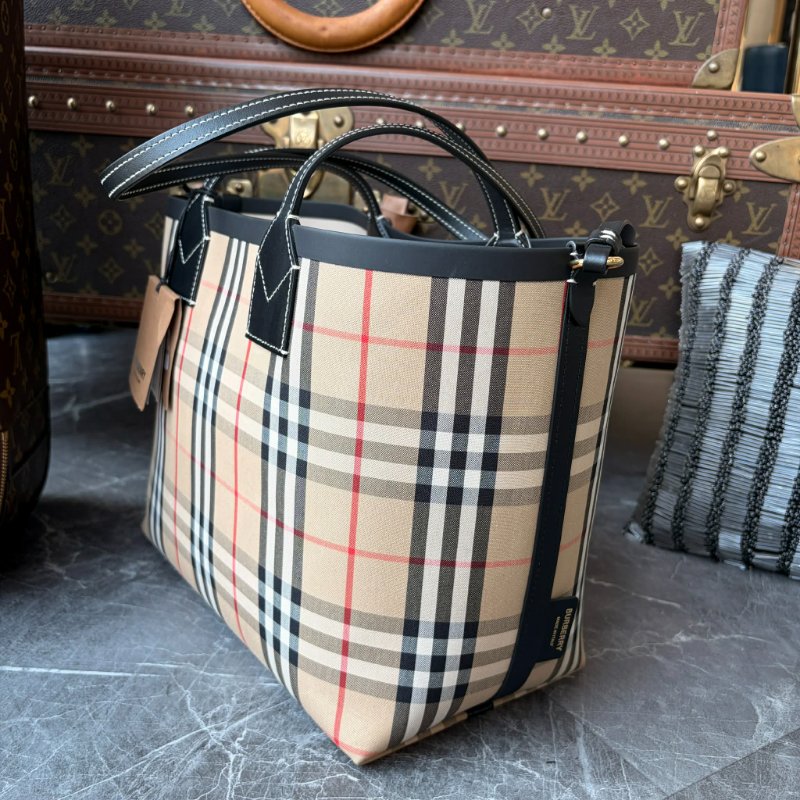 BURBERRY London 雙面托特子母包-1