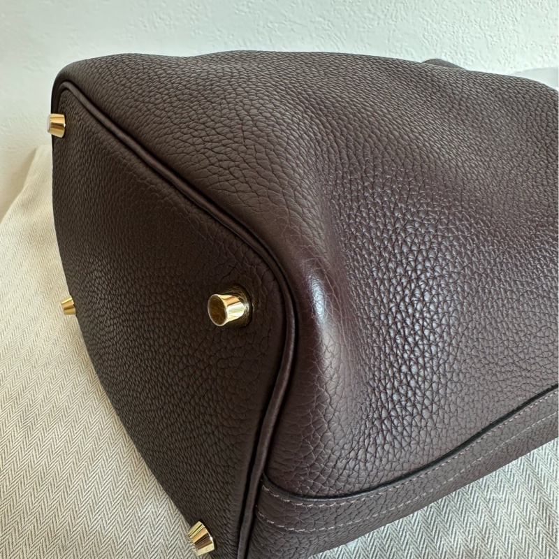 Hermes 愛馬仕菜籃子18馬鞍紅 新全套帶票-8