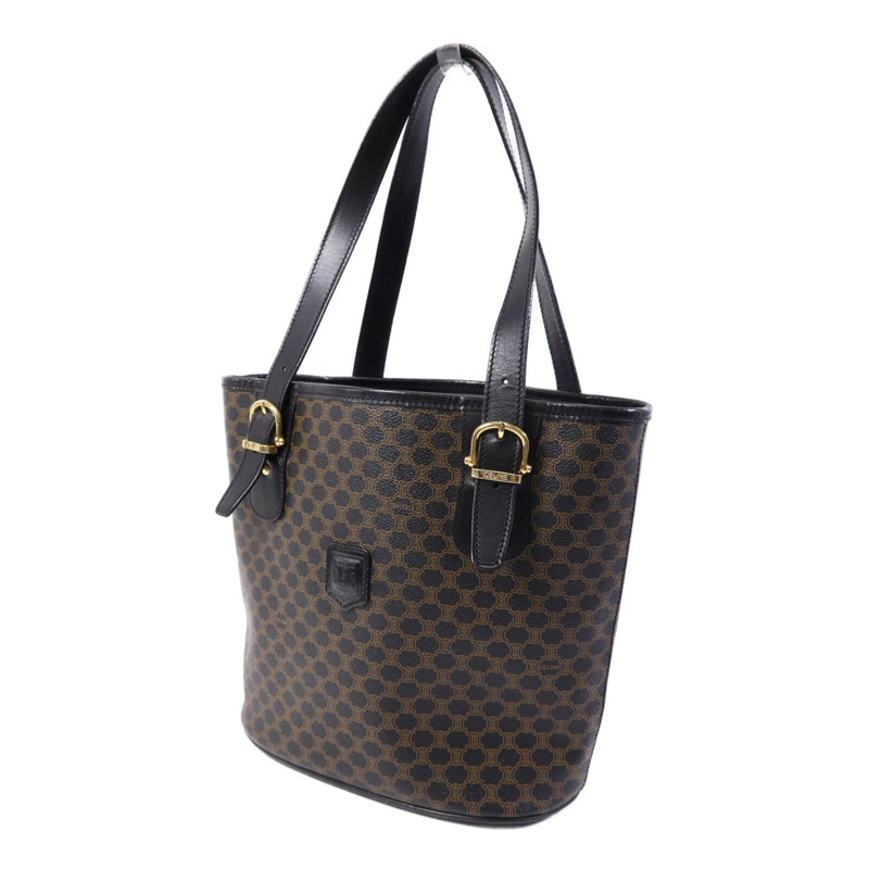 CELINE 牛皮皮革Tote Bag金扣手挽袋-2