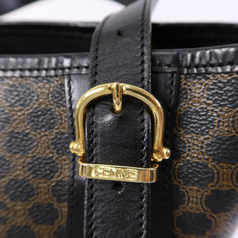 CELINE 牛皮皮革Tote Bag金扣手挽袋-13