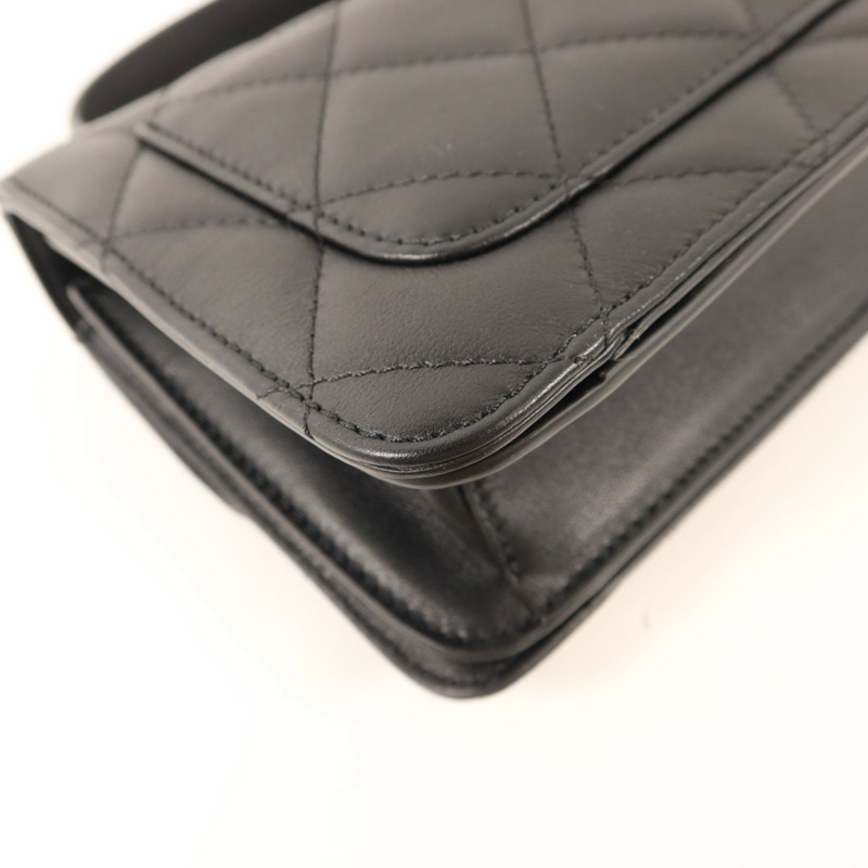 CHANEL 牛皮皮革Co Co Lady Flap Bag金扣手挽肩背兩用袋-13