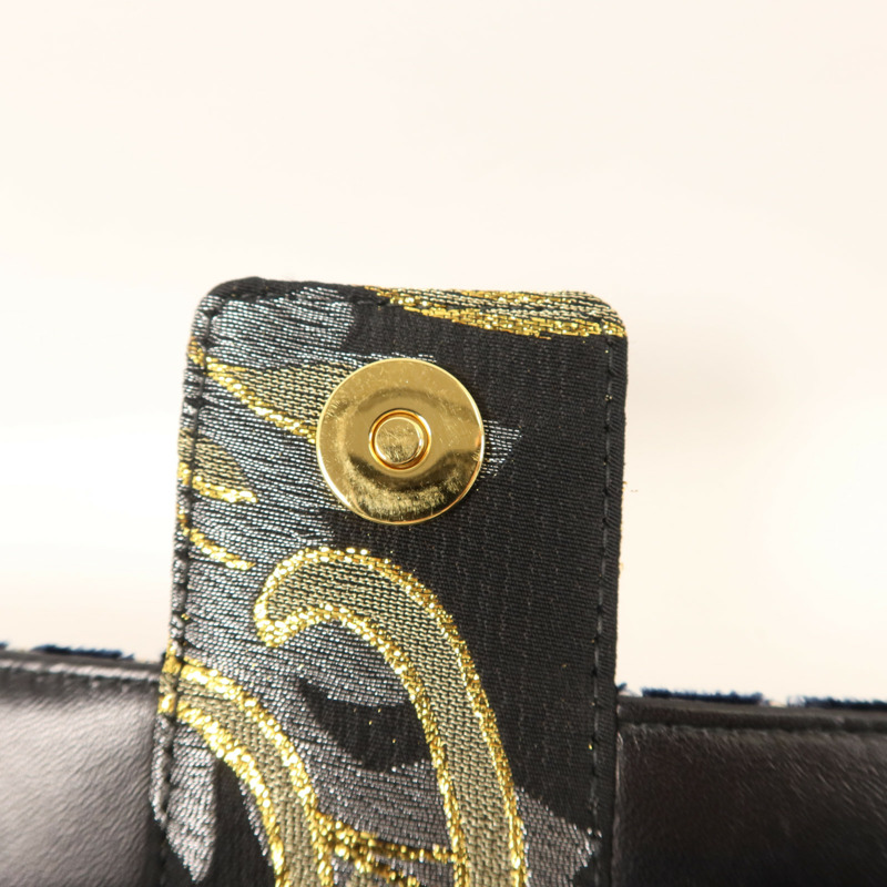 BVLGARI 天鵝絨/布料Clutch Bag金扣手拿包-8