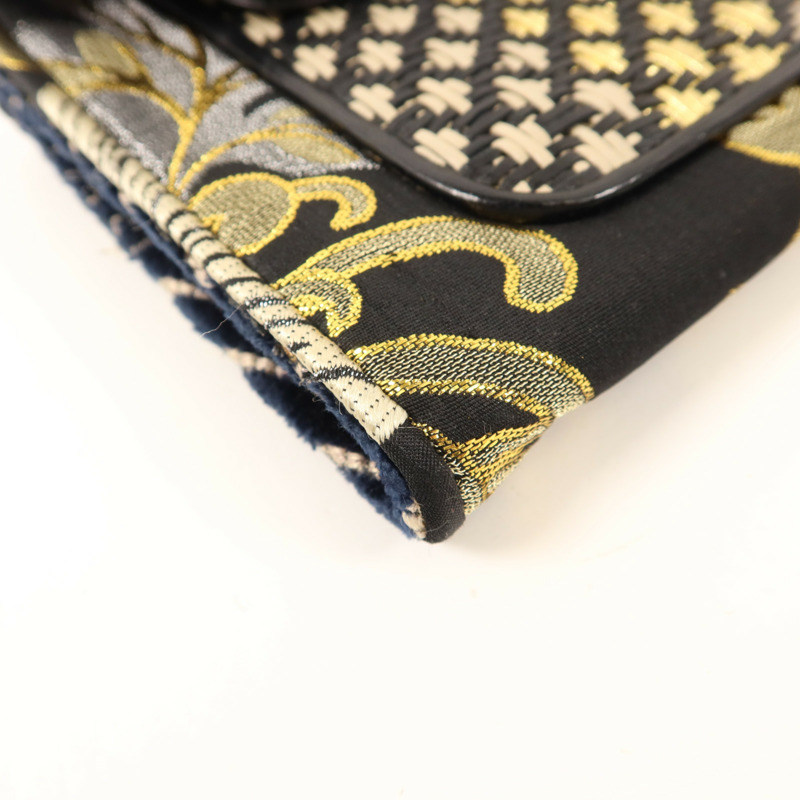 BVLGARI 天鵝絨/布料Clutch Bag金扣手拿包-12