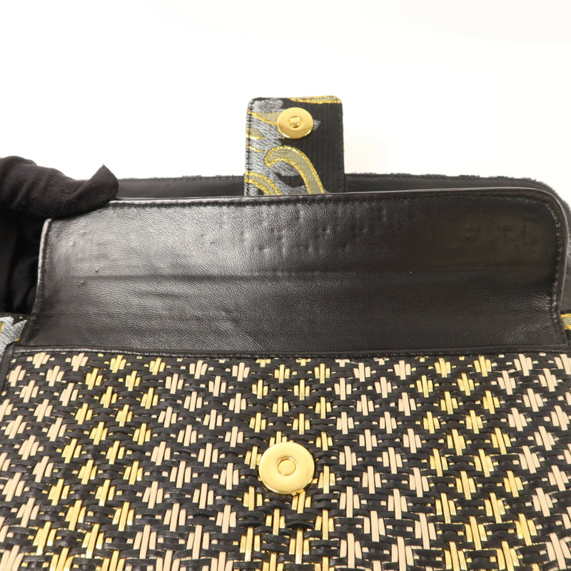 BVLGARI 天鵝絨/布料Clutch Bag金扣手拿包-15