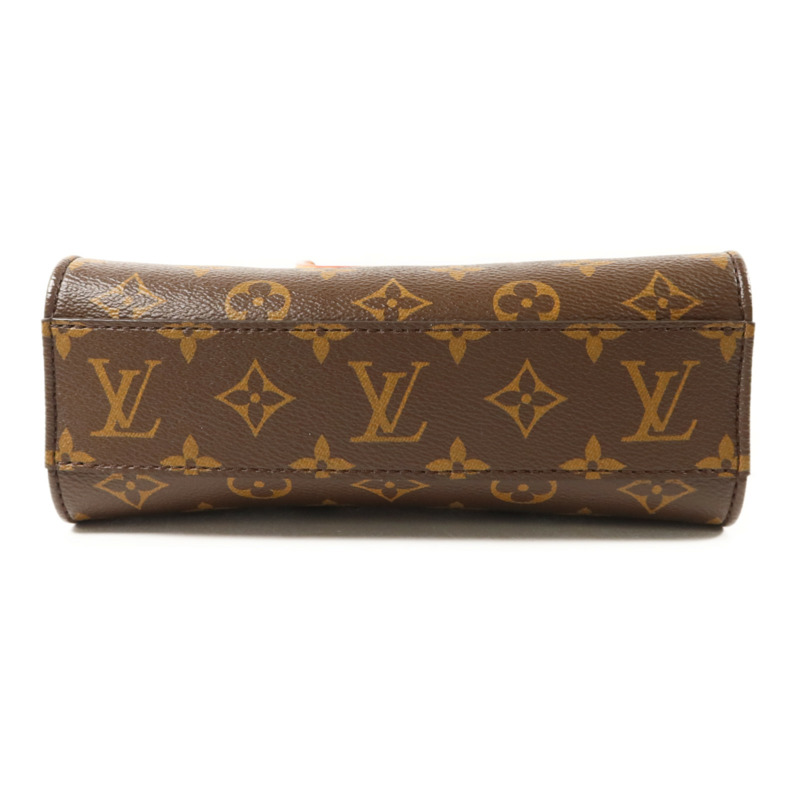 LOUIS VUITTON Monogram Sac Plat BB金扣手挽肩背兩用袋棕色-3