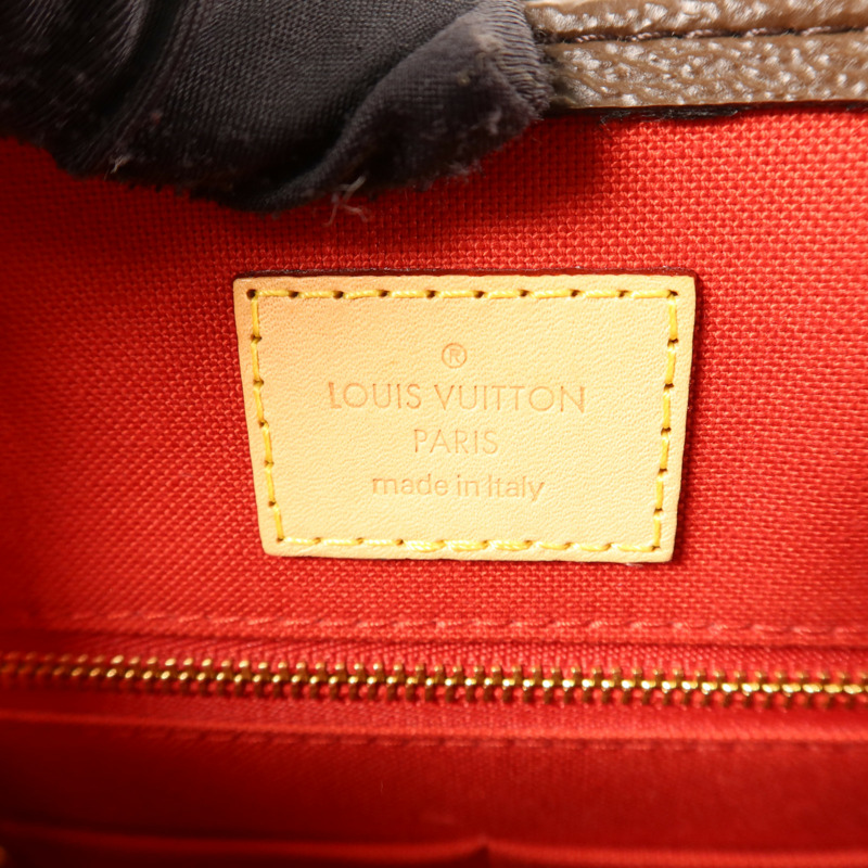 LOUIS VUITTON Monogram Sac Plat BB金扣手挽肩背兩用袋棕色-5